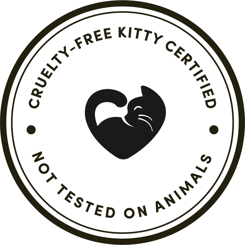 cruelty-free certified by cruelty-free kitty. we are dedicated to not testing on animals.