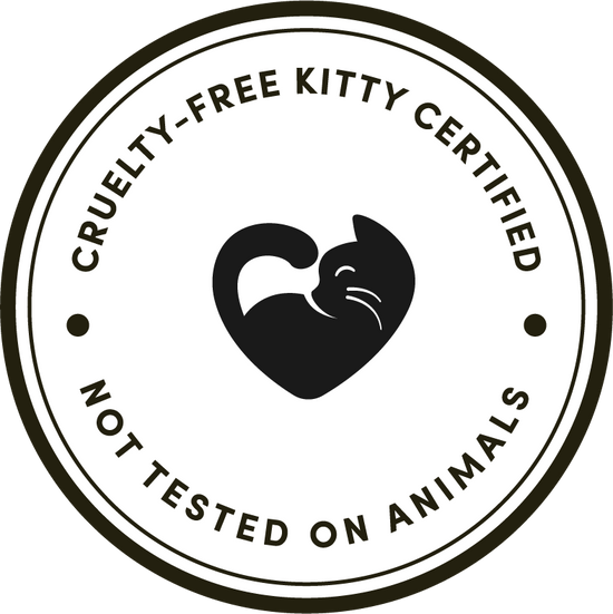 cruelty-free certified by cruelty-free kitty. we are dedicated to not testing on animals.
