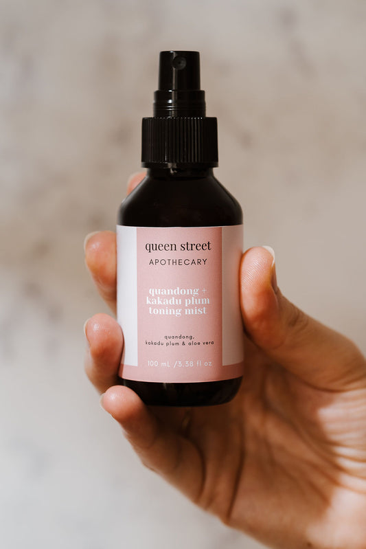 quandong + kakadu plum toning mist 100% vegan beauty brand, Queen Street Apothecary